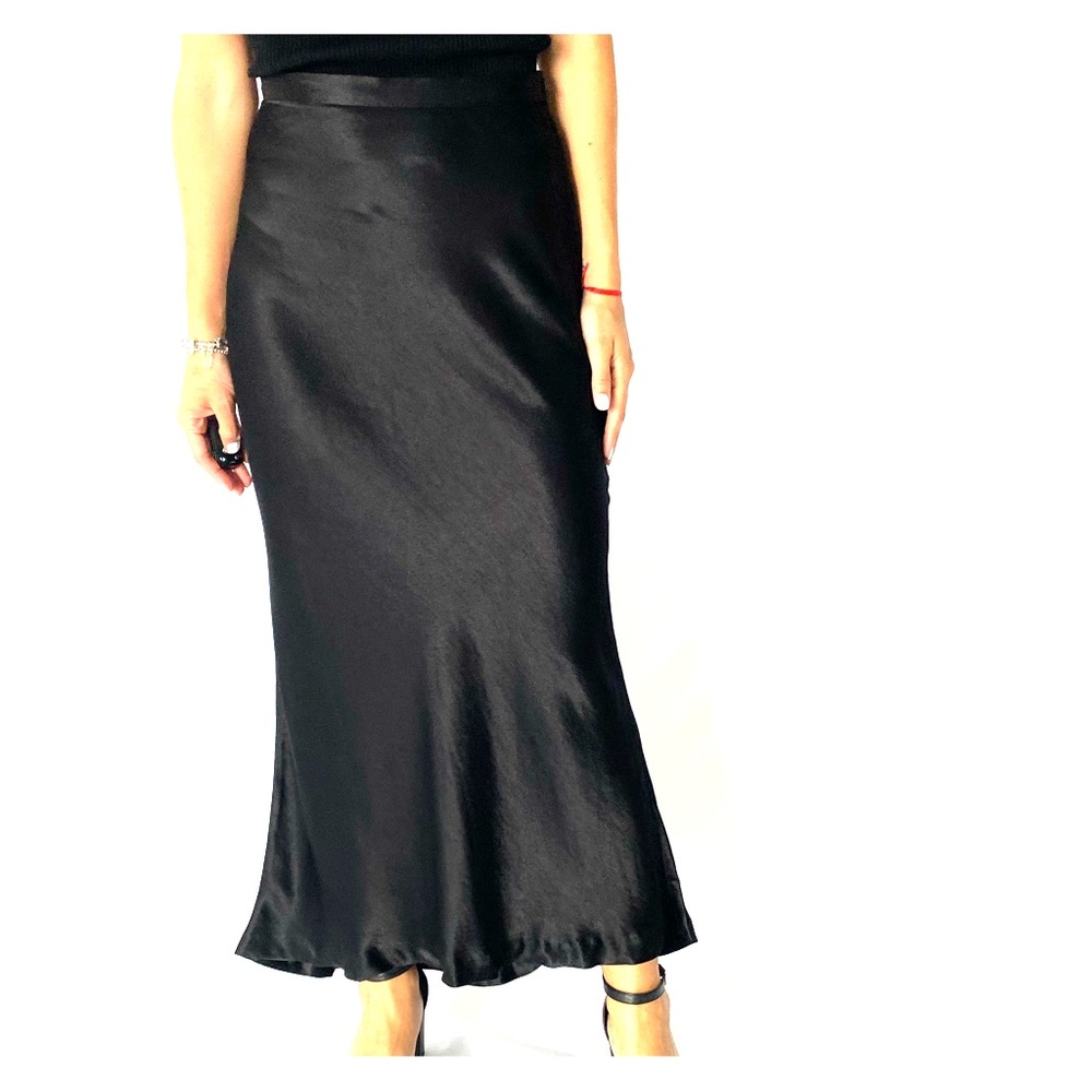 Black asymmetrical skirt